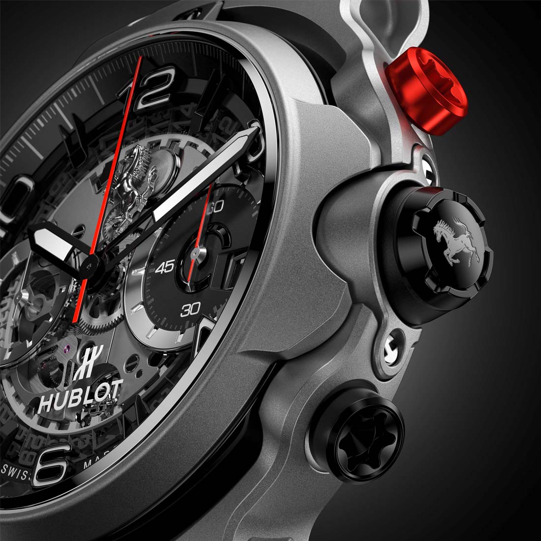 HUBLOT　ウブロ クラシック・フュージョン フェラーリ GT チタニウム 526.NX.0124.VR