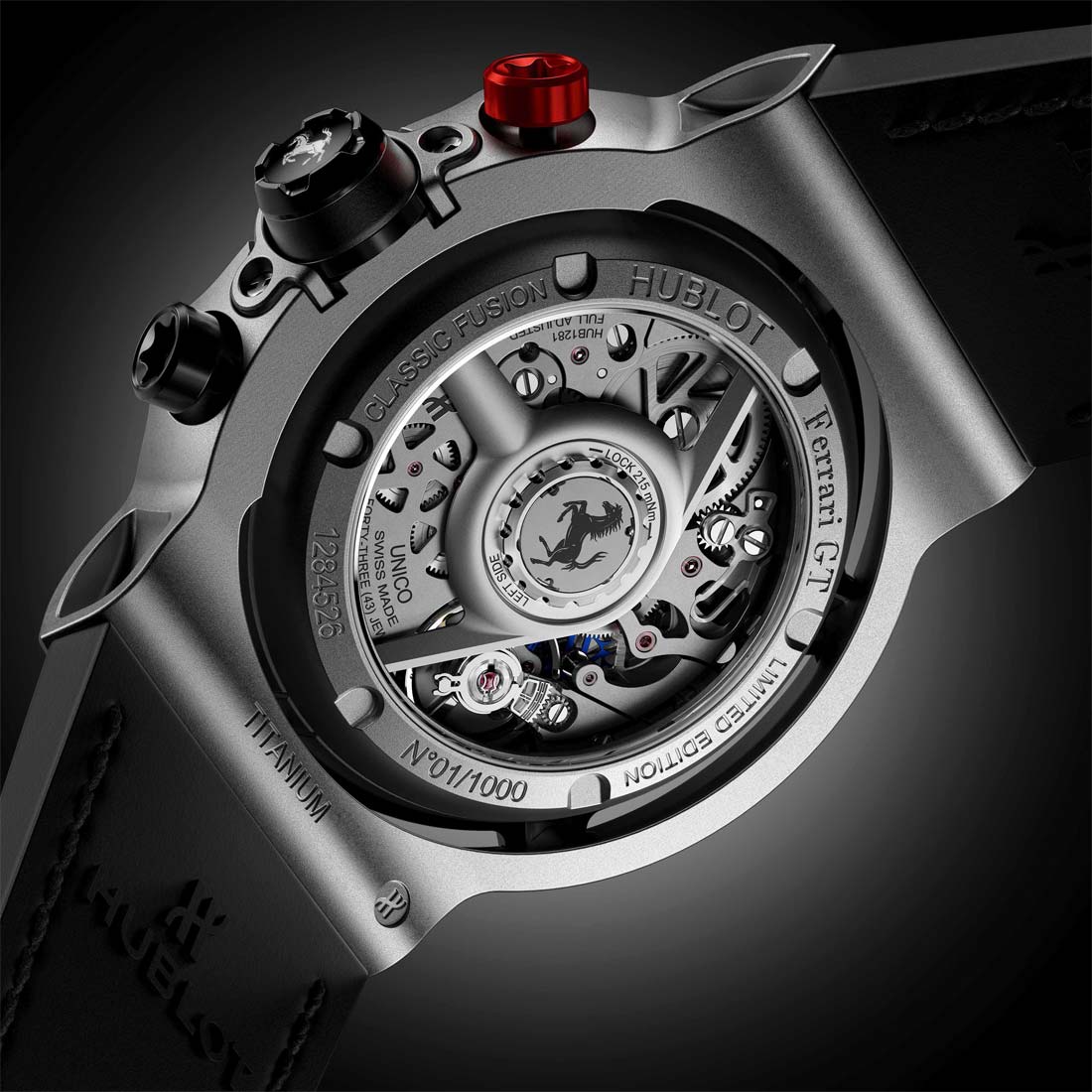 HUBLOT　ウブロ クラシック・フュージョン フェラーリ GT チタニウム 526.NX.0124.VR