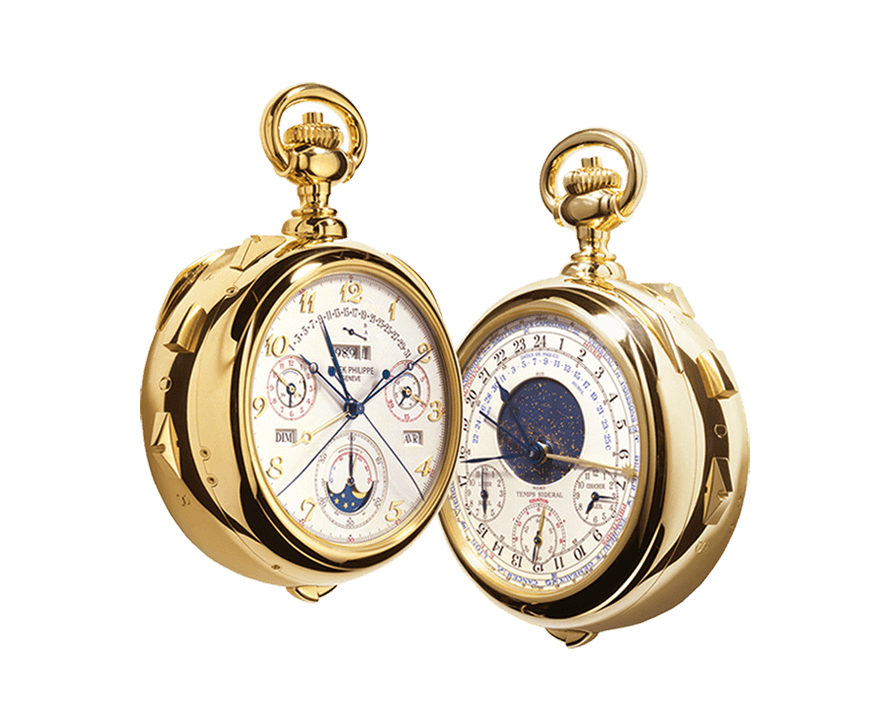 世界で4個のみ製作された「キャリバー89」。こちらの個体はパテック フィリップ・ミュージアムに展示されているイエローゴールド仕様のプロトタイプ。